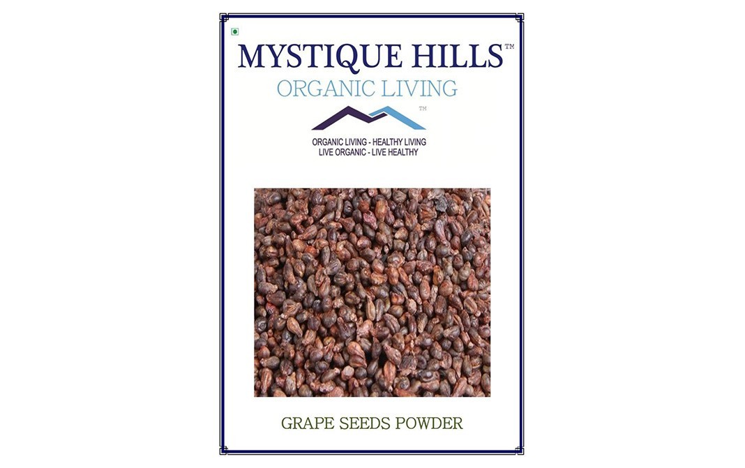 Mystique Hills Organic Grape Seeds Powder   Box  100 grams